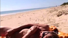 Girl Masturbating By The Sea